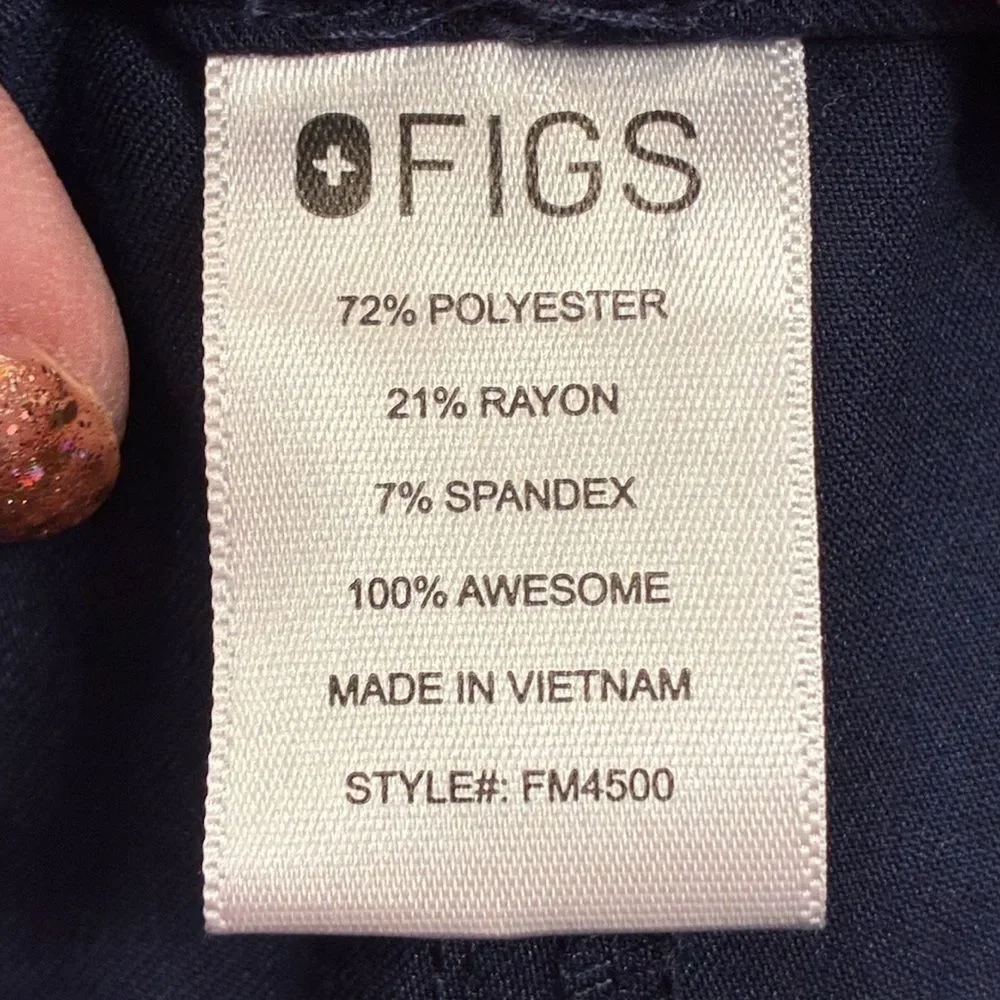 FIGS Pisco Basic Scrub Pants Navy Men’s Size Large